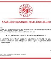 KAGITHANE OSGB YETKI BELGESI